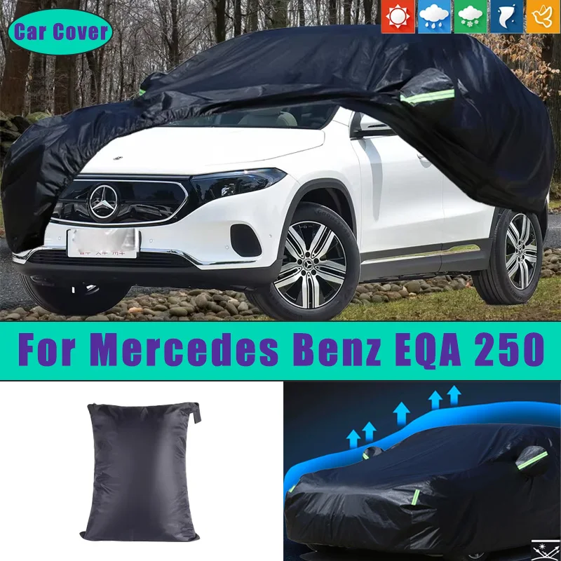 لسيارة مرسيدس بنز EQA 250 أغطية خارجية كاملة في الهواء الطلق مقاومة للماء والغبار والشمس والمطر والثلج ملحقات السيارة الخارجية #1