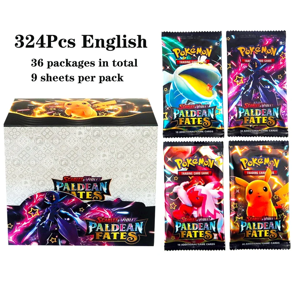 324 stks Pokemon TCG: Sword & Shield-Fusion Strike Booster Display Box (36 Packs) Board Game Card DESTINED RIVALS Stellar Crown