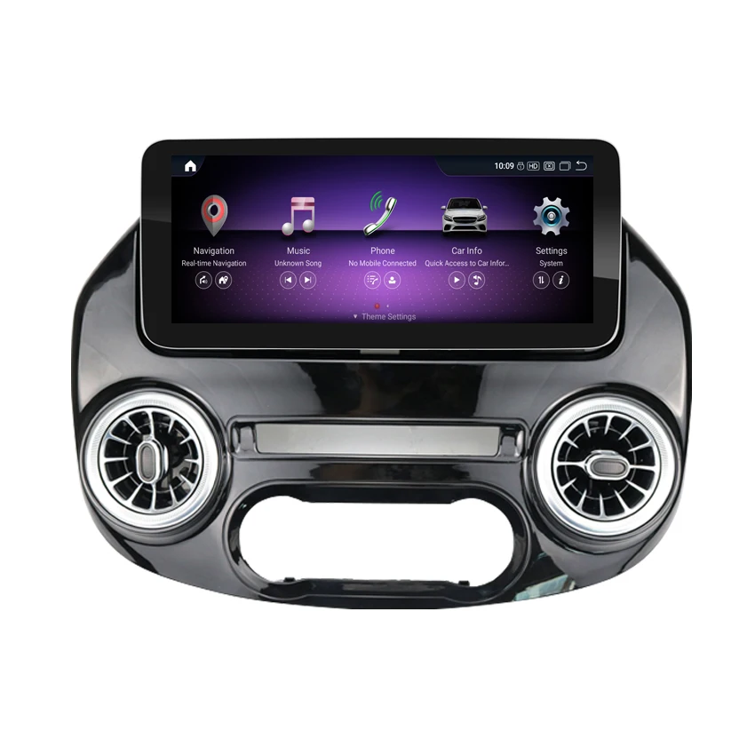 

2400*900p GPS-навигационный дисплей 12,3 дюйма Android 13, автомобильный радиоприемник для Mercedes Benz Vito W447, стерео приборная панель