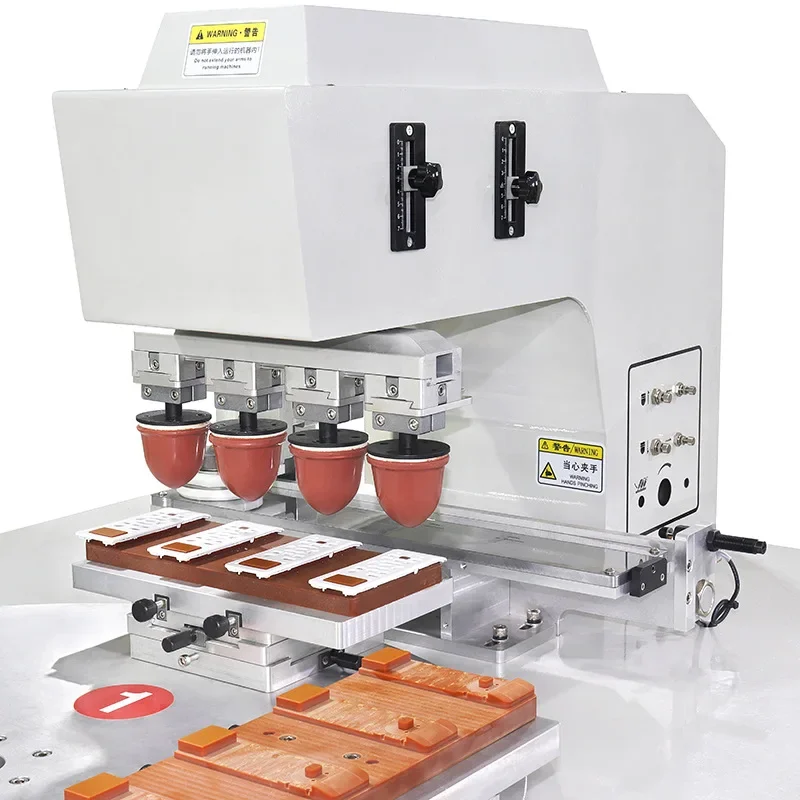 remote control plastic shell one out four pad printing machine