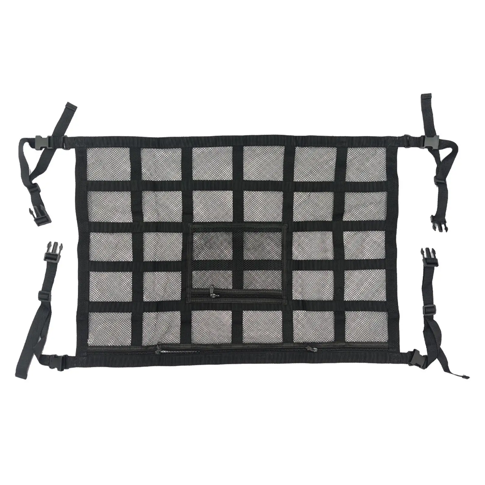 

Car Ceiling Storage Net Pocket Car Overhead Roof Strengthen Load Bearing Zipper