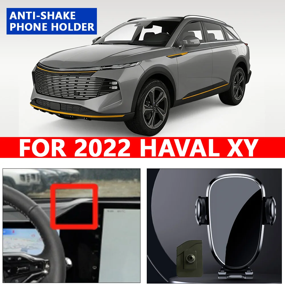 Para 2022 haval xy suporte do telefone do carro estilo do carro suporte gps tipo gravidade suporte rotativo suppo veículo específico