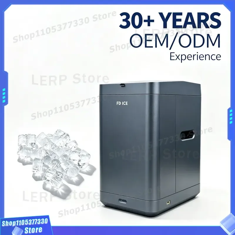 2026 New15kg/24h Portable Ice Making Machine Self-Cleaning Nugget Ice Maker for Home Bar Built-in Battery 6 Minutes Chewable