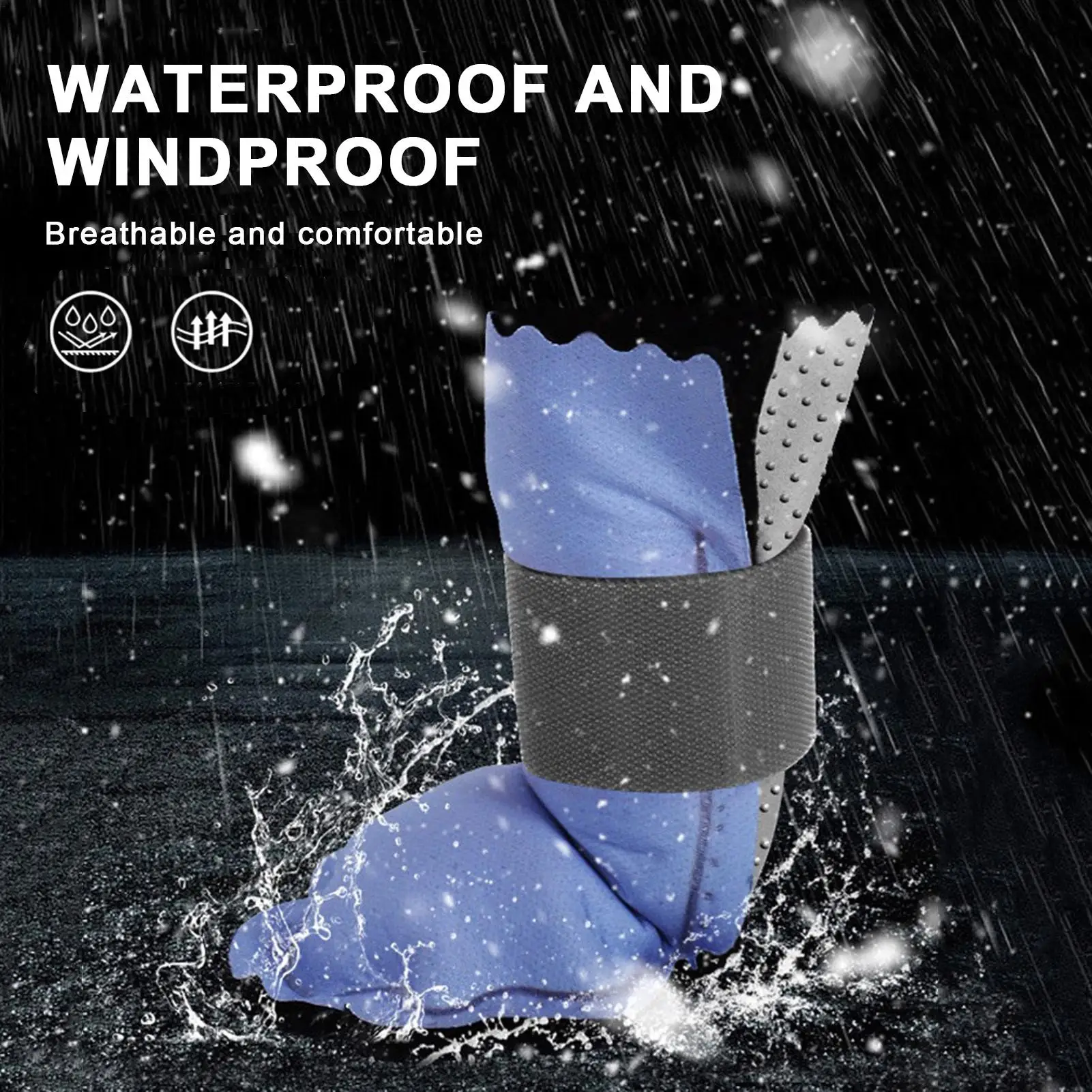 

Нескользящие ботинки для домашних животных. Зимние ботинки для собак. Теплая защитная обувь для домашних животных для маленьких, средних и больших собак. Зимние походы. Прогулка на свежем воздухе.