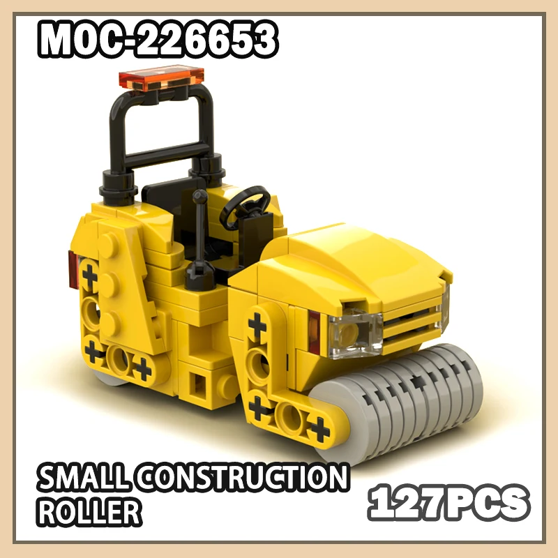 

MOC-226653 миниатюрный маленький строительный ролик «сделай сам» 127, модель строительного блока, набор частиц кирпича, креативные детские простые игрушки, подарки