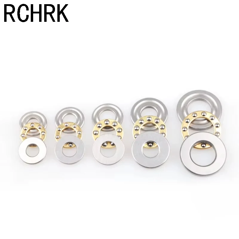2/10Pcs 3-in-1 Plane Axial Thrust Ball Bearing Mini F2-6M F2.5-6M F3-8M F5-10M F6-12M F7-15M F8-16M F10-18M F12-21M F12-23M
