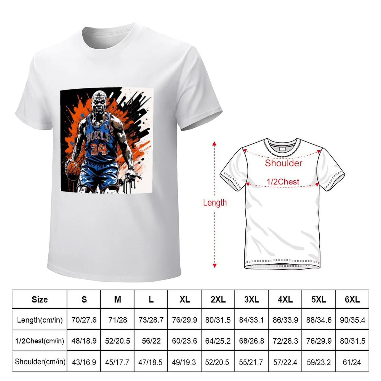 Colourful Ink Splatter Basketball Artwork Cool Punk T-shirt plain sports fans mens t shirts casual stylish