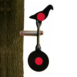 Outdoor Shooting Practice Target Stainless Steel Bird Type Reactive Target Paintball Hunting Shooting Training Target Board