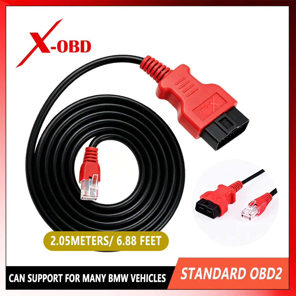 

ENET Cable for BMW F/G Series – 2m OBD2 to USB – Pure Copper, Gold-Plated – Works with E-SYS ISTA Bimmercode