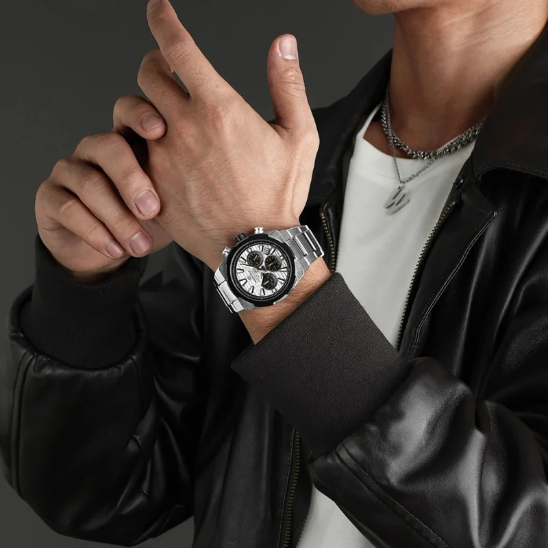 Original Brand NAVIFORCE Men's Watch Waterproof Quartz Clock Silicone Strap Chronograph Luminous Wristwatches Relogio Masculino