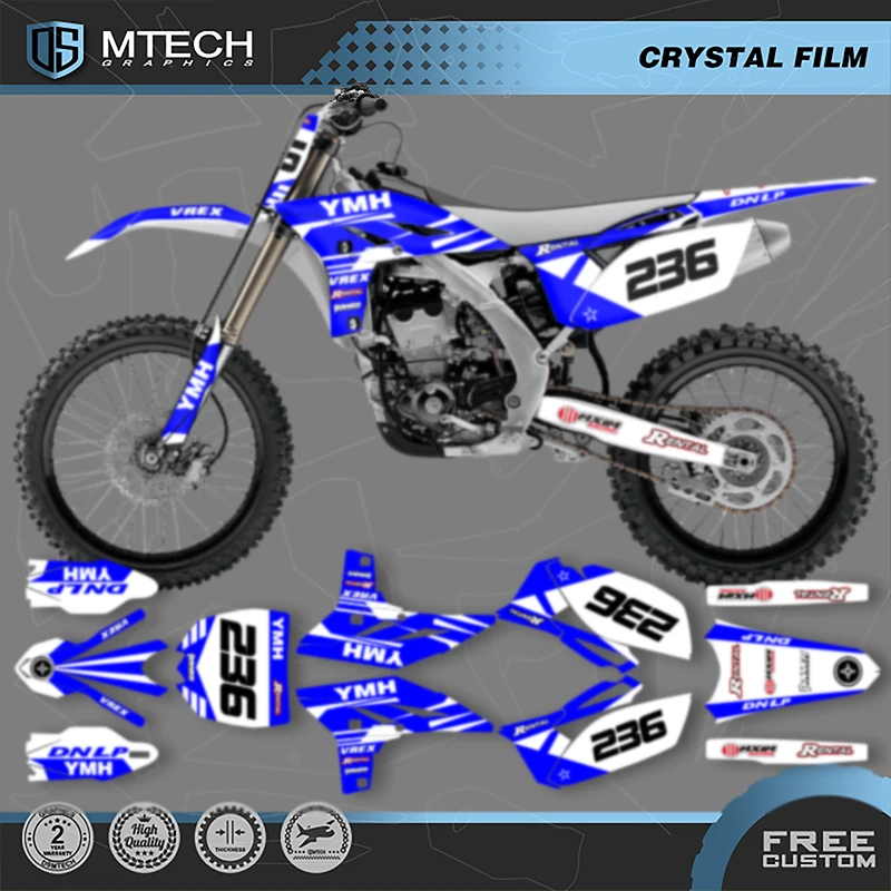 

DSMTECH мотоциклетные графические фоновые наклейки, наборы наклеек для YAMAHA YZF 250 2010 2011 2012 2013 005