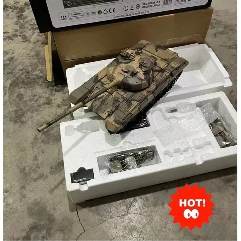 Henglong Rc Tank Russian T90 Main Battle Tank Simulation Model Can Fire Smoke 2.4G Remote Control Off Road Vehicle