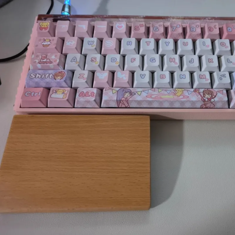 

NEW Walnut Wrist Rest Split Type Alice Palm Rest Custom Original Anti Slip Mechanical Keyboard Hand Rest Support 75%t for Gaming