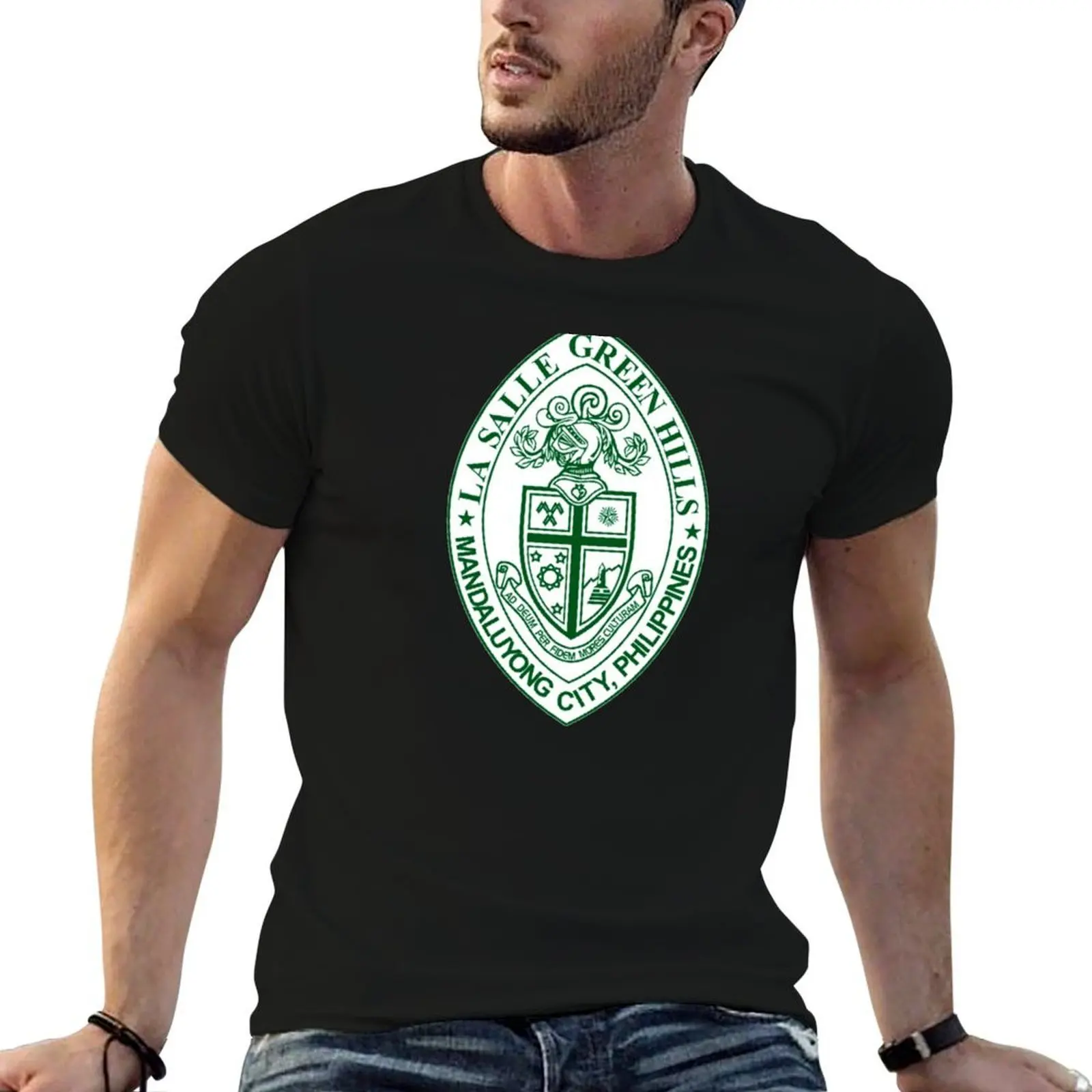 

La Salle Green Hills T-Shirt cotton t shirts high quality t shirts designer black cotton t-shirt plain for man package T-shirt