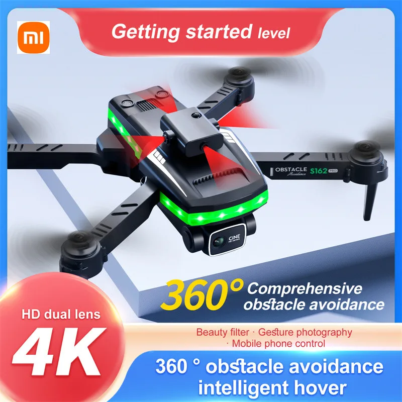 Xiaomi 2023 New WIFI Drone With Wide Angle HD 4K 1080P Camera Height Hold RC Foldable Quadcopter Drones Kid Gift Toys