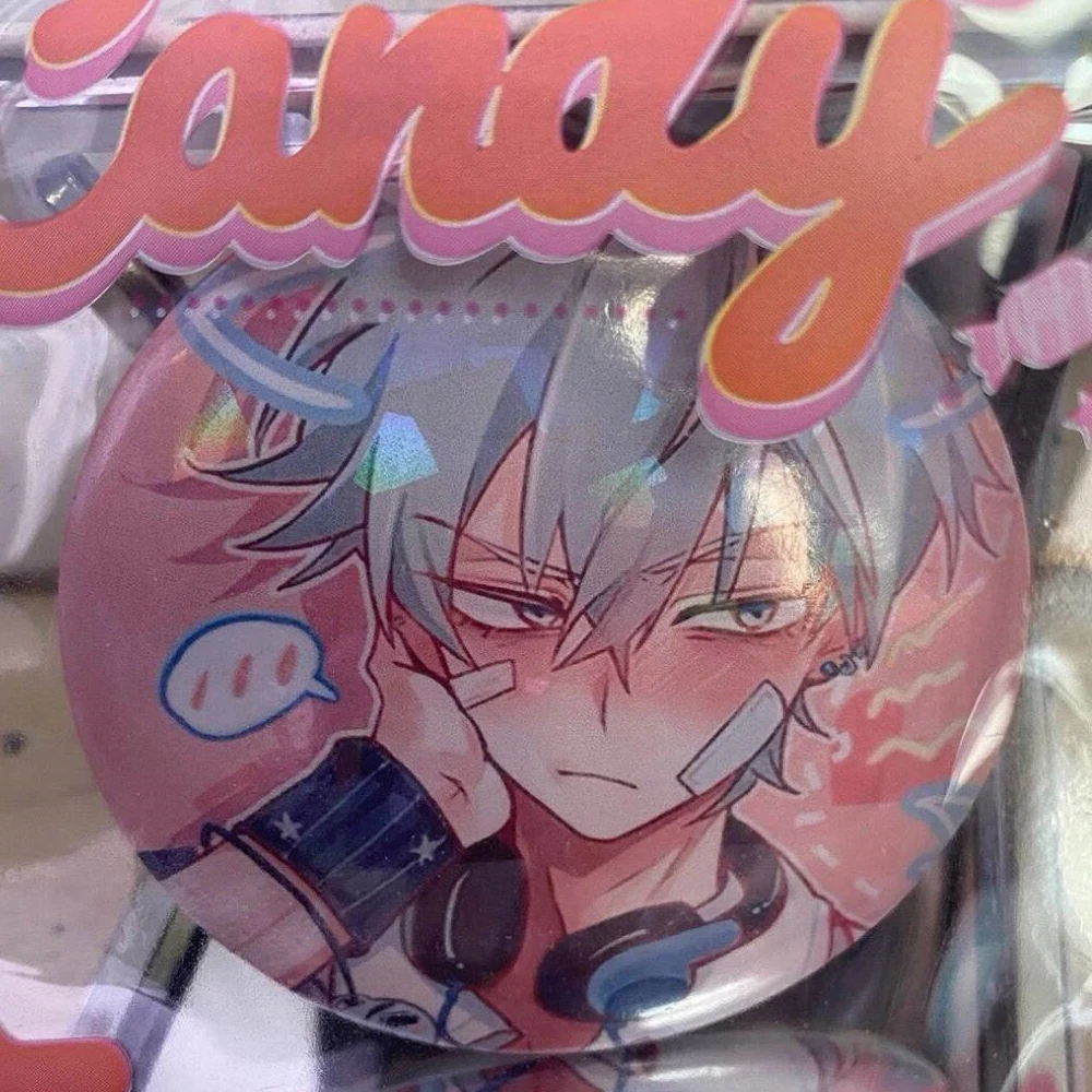 Anime Alien Stage Ivan Till Cospaly Badge Round Pins Unisex Collectable Brooches Bag Decoration Props