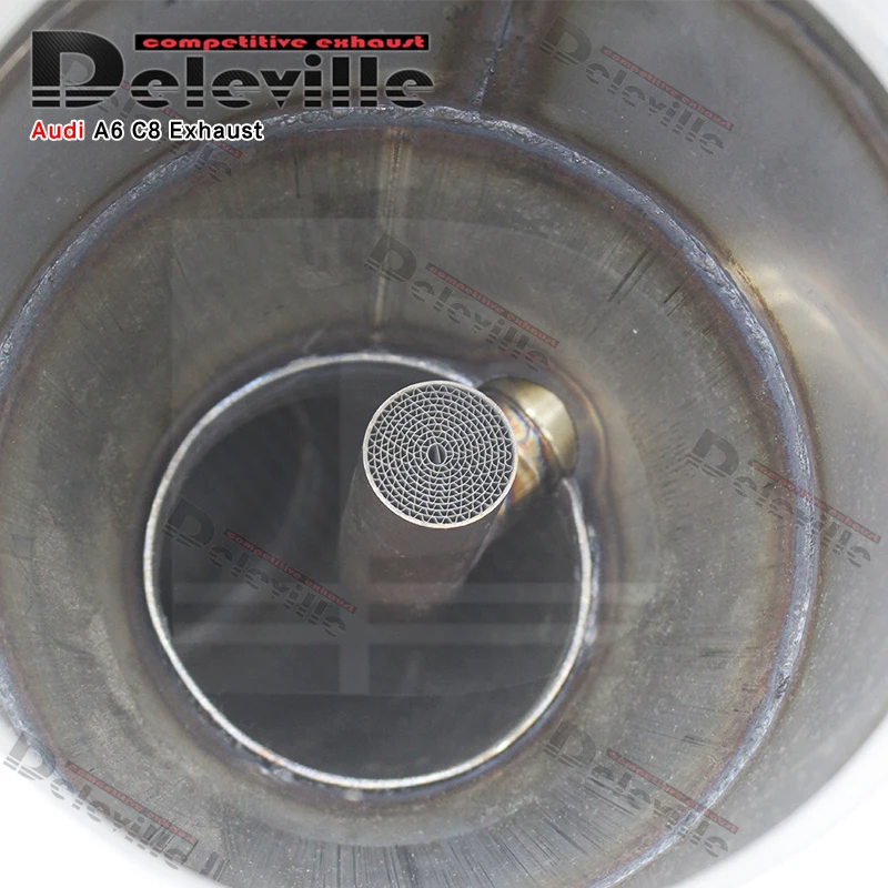 Performance Exhaust Downpipe For Audi A6/A7 C8 3.0T 2019-2023 Escape Accessories Heat Shield Stainless Steel Downpipe