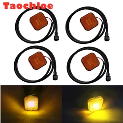 4pcs 2.4'' LED side marker light for MAN Truck TGS/TGM Front Wheel Trims Fender Lamps OEM:81252606101 81252606096 81252606097