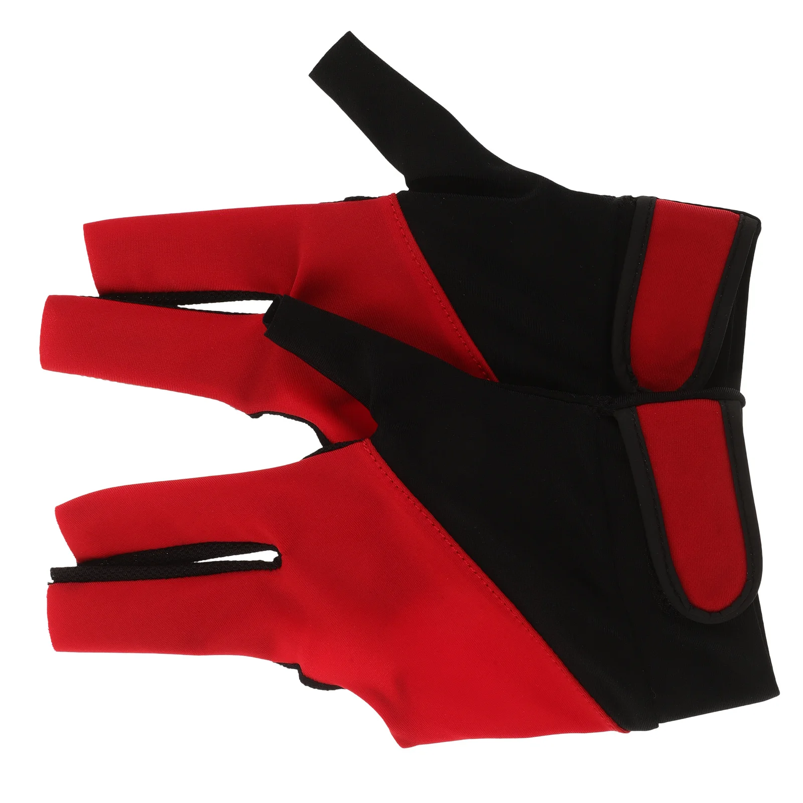 

2 Pcs Show Three Fingers Pool Gloves Men and Women Polyester Breathable Billiard