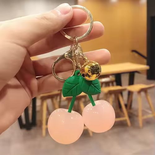 Cherry Charm Handbag Pendant Keychain for Women's Exquisite Internet-famous Crystal Cherry Bag Accessories High-Grade Pendant - Image 10