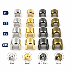 50-200g 3# 5# 8# 10# U-shaped Zipper Stopper Non-slip End Lock Zip Top Stop Bottom Repair Kits DIY Sewing Hardware Accessories