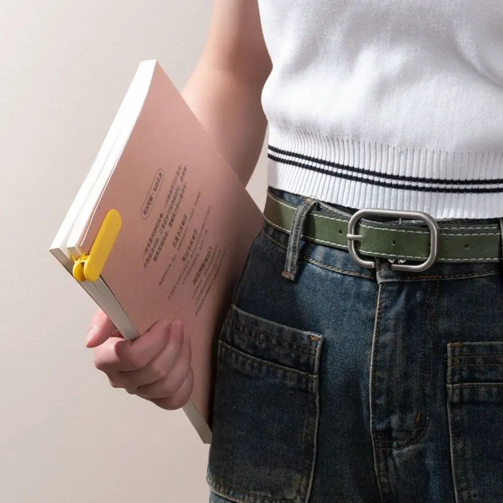 Magnetic Automatic Record Page Markers Reading Tool Silicone Reading Clip Simple Book Insert Bookmark Folder Artistic Gift