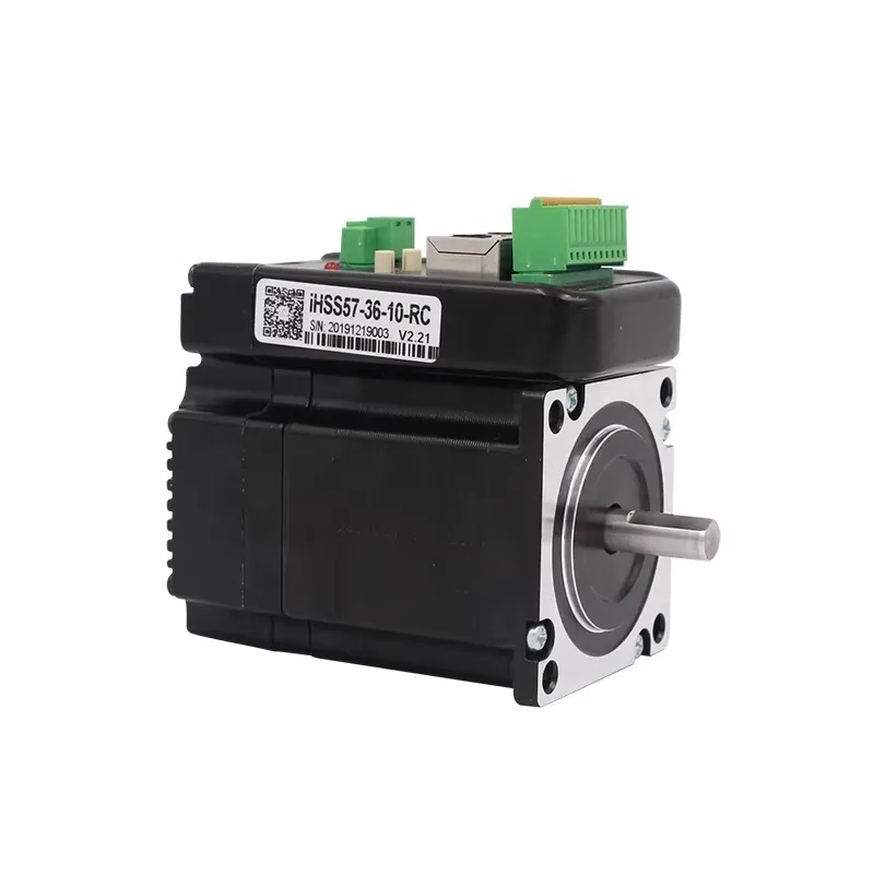 IHSS57-36-10-RC 2-фазный Nema23 1,2 Нм 4A CANopen Modbus Встроенный драйвер шагового двигателя с закрытым контуром