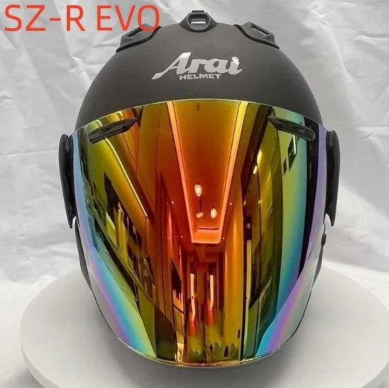 3/4 Open Face Helm SZ-R EVO Motorradhelm Matt Schwarz Sommer Jet Scooter Motorrad Halbhelm Cascos Para Moto