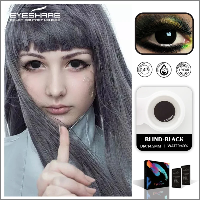 EYESHARE Color Contact Lenses for Eyes Anime Cosplay Colored Lenses Blue Green Halloween Lenses Contact Lens Beauty Makeup