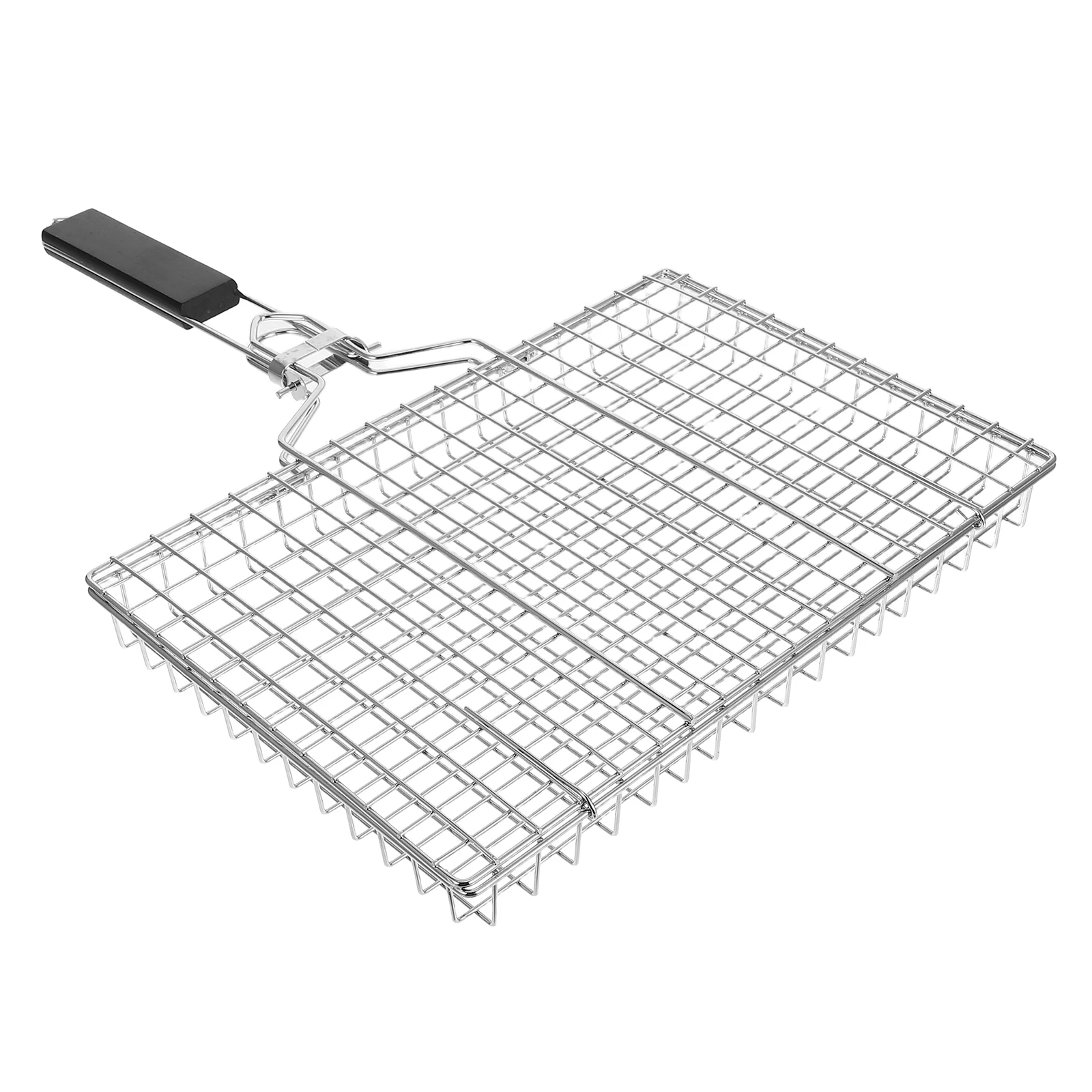 

Bbq Net Grilled Fish Clamp Portable Grill Mesh Detachable Handle Strong Durable Stainless Steel Outdoor Camping Picnic