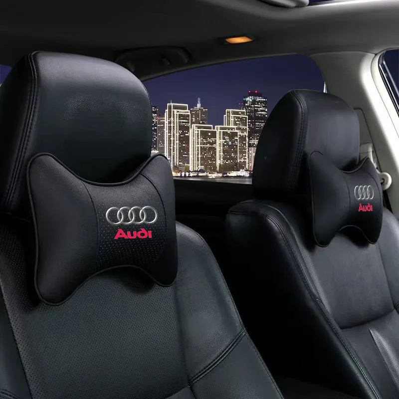 Car Seat Headrest Auto Logo Neck Pillow Car Accessories For Audi Sline A3 A4 B8 8P B9 8V B6 A5 B7 A1 A6 C6 Q3 Q5 Q7 A7 TT S3 S4 view 3