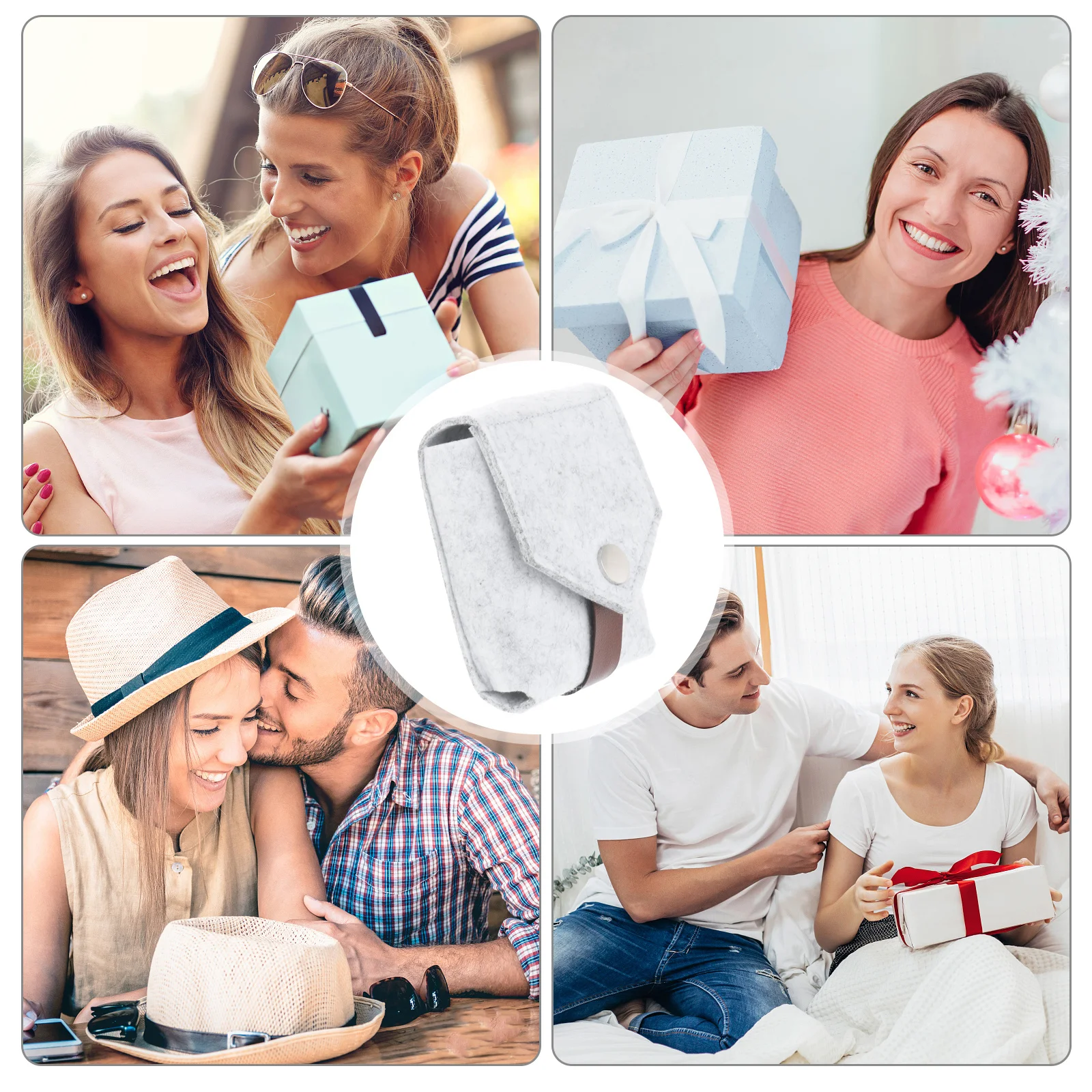 

1Pcs Lipstick Pouch with Mirror Fashionable Color Elegance Temperament Gift for Women Birthday Lipstick Storage Bag