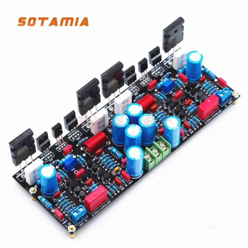 

SOTAMIA Symasym5-3 200W Dual Channel Discrete Power Amplifier Board Home Audio Amplifier Dual Power Supply Operation