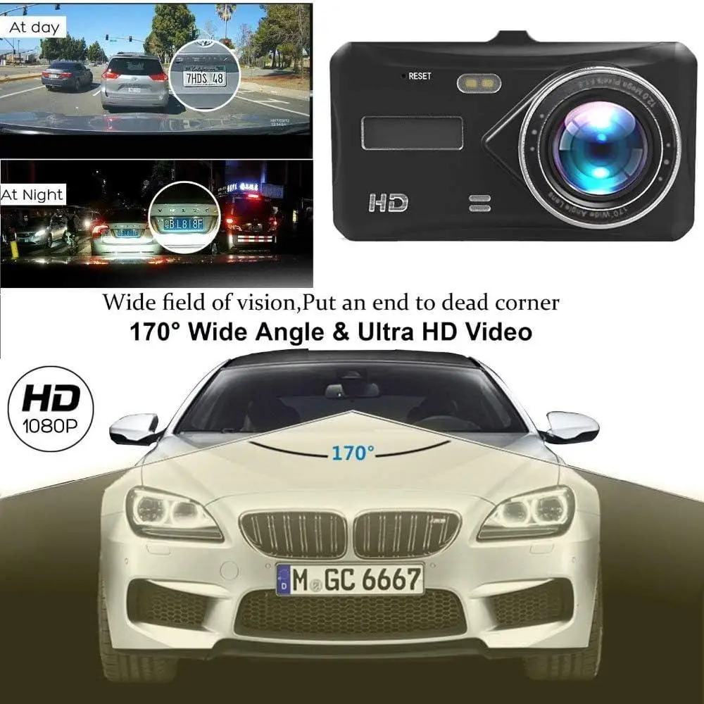 Dash Cam Dual 1080P 4