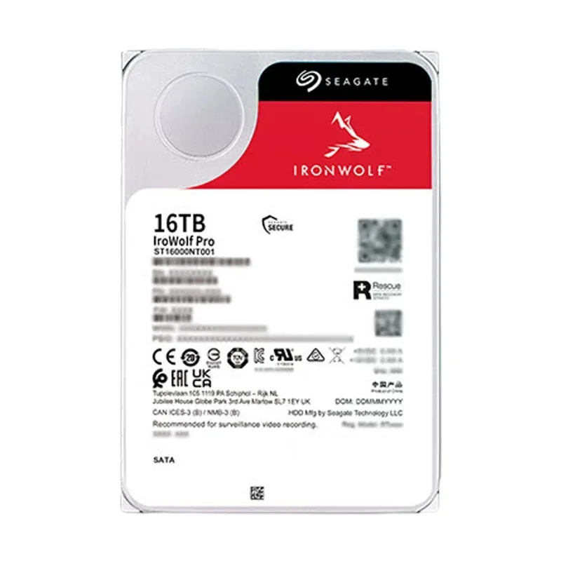 

FOR New Seagate IronWolf Pro ST16000NT001 16TB 7200RPM 256MB 6Gb/s SATA 3.5" HDD