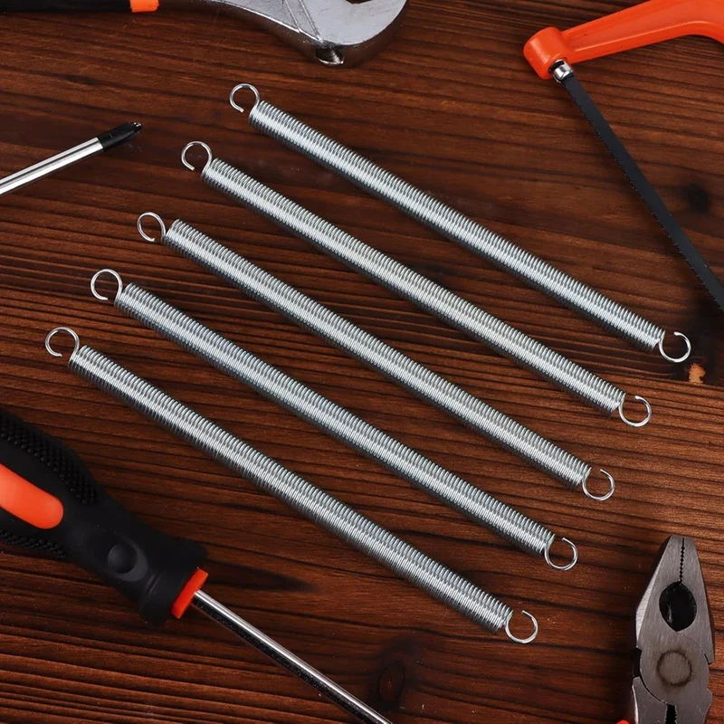 工業建設用ダブルフックエンド,延長スプリング,ホット,3/8x6-1/2インチ,0.047インチ,12個