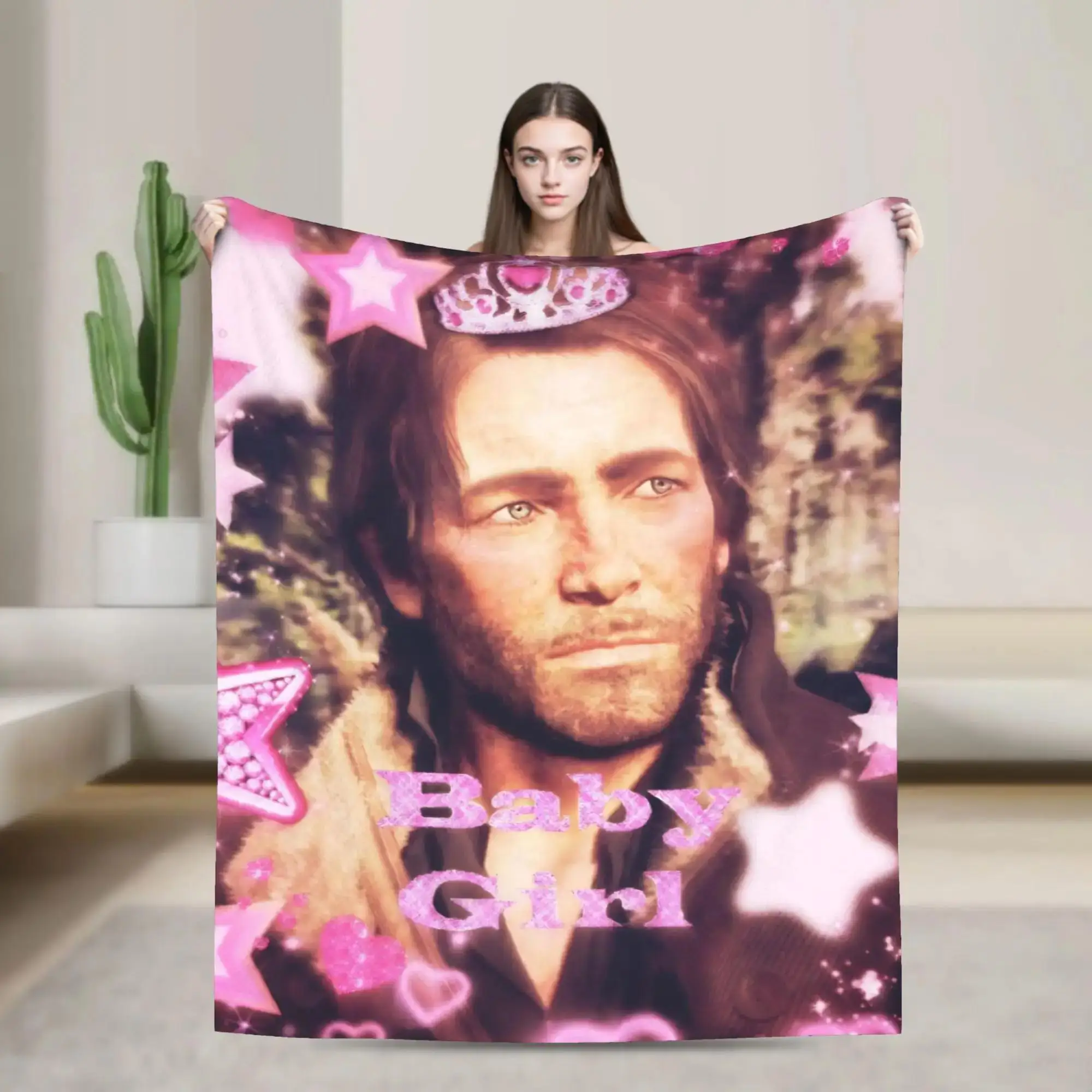 

Arthur Morgan Red Dead Redemption Blanket Soft Plush Throw for Bed Outdoor Travel Office Flannel Bedspread Cover