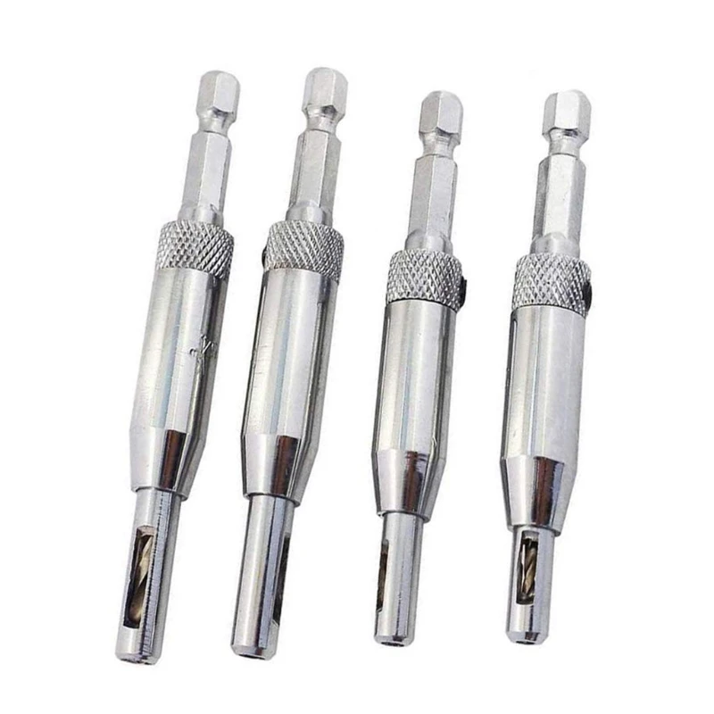 Bộ mũi khoan lõi bản lề tự định tâm cho chế biến gỗ Cửa sổ mũi khoan 5/64 In 7/64 In 9/64 In 11/64 In