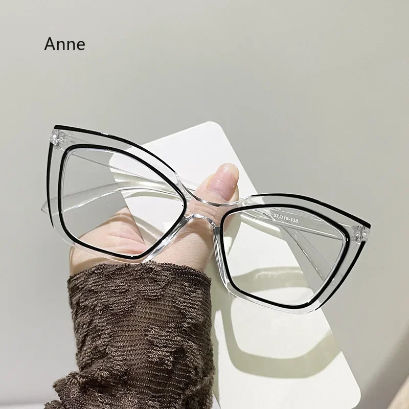 Anti Blue Light Glasses Women Lady Vintage Brand Designer Myopia Prescription Optical Square Computer Eye Glasses Sunglasses