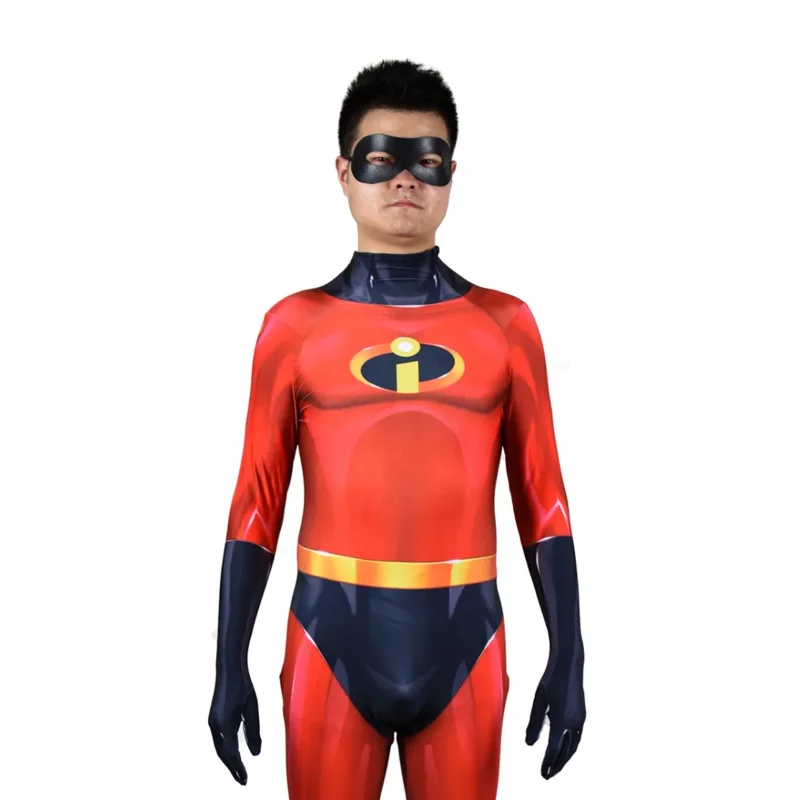 Clássico Mr Bob Super-herói Cosplay Zentai Bodysuit Macacões de Halloween Adultos Crianças