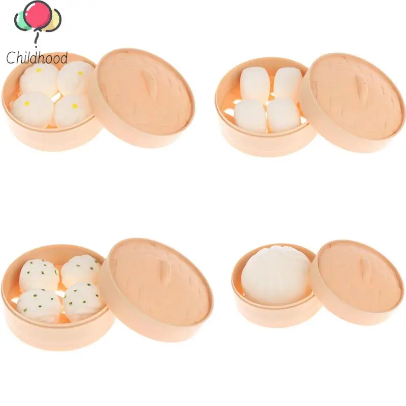 1Set Steamer Of Steamed Stuffed Bun Fidget Sensory Toy Autism Special Needs Stress Reliever Stress Soft Relieve Toy