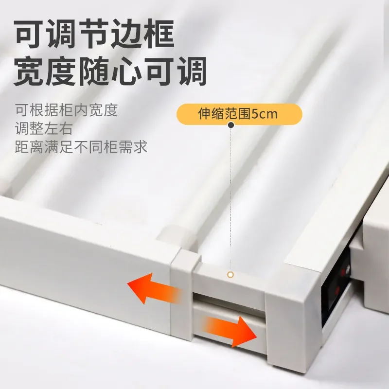 Cross-border manufacturers washing machine hidden drying rack damping rebound pumping drying rack wardrobe built-in