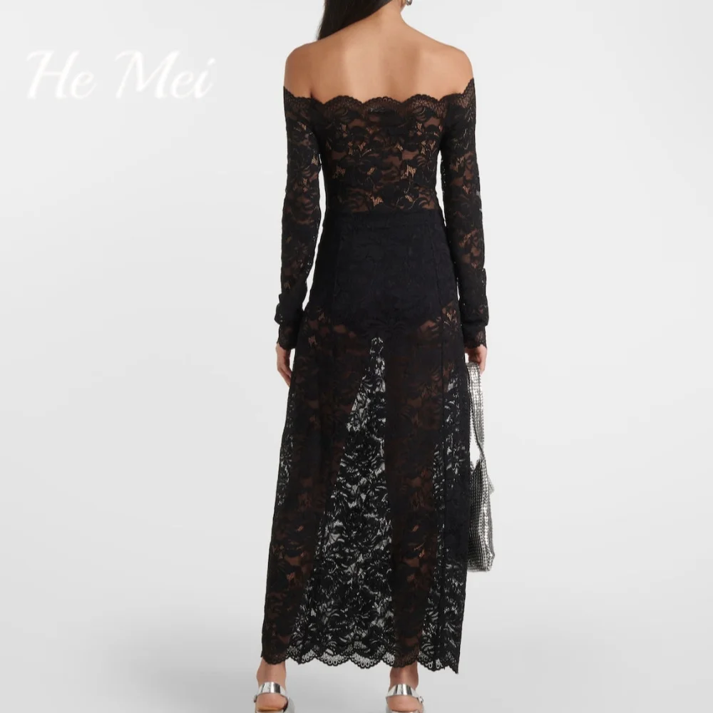 Sexy Prom Dress For Women Strapless A Line Formal Evening Gowns Long Sleeves Off The Shoulder Party Dresses فساتين الحفلات