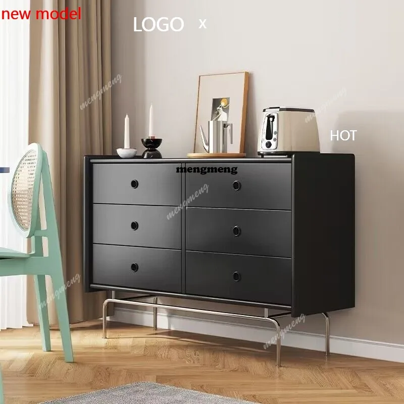 

H132 Nordic retro solid wood storage cabinet living room bedroom entrance storage drawer cabinet antique furniture