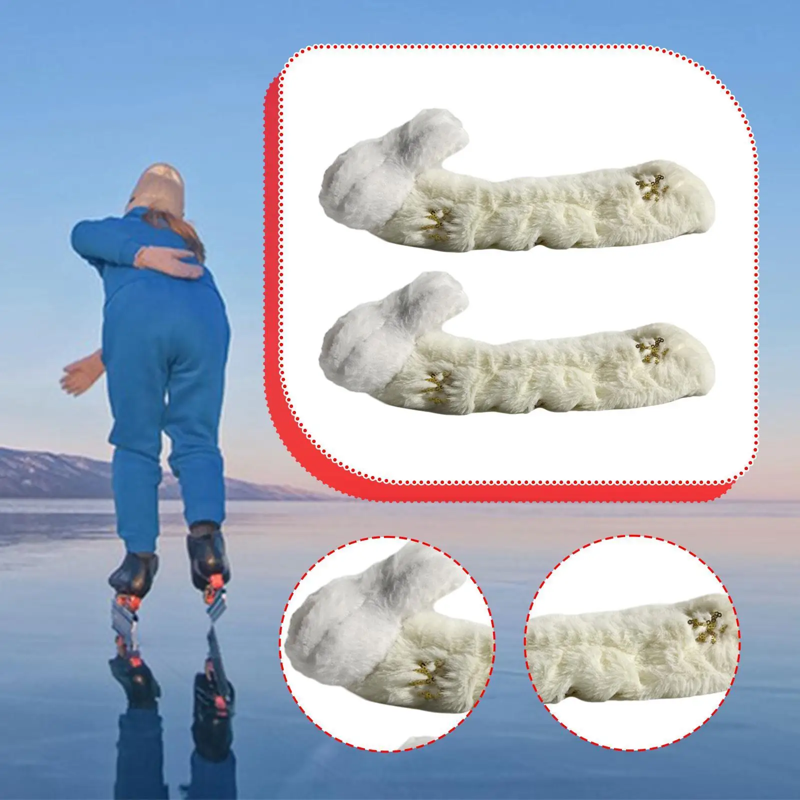 

Чехлы для фигурного катания, защита от льда, мягкая защита в форме кролика, удобная