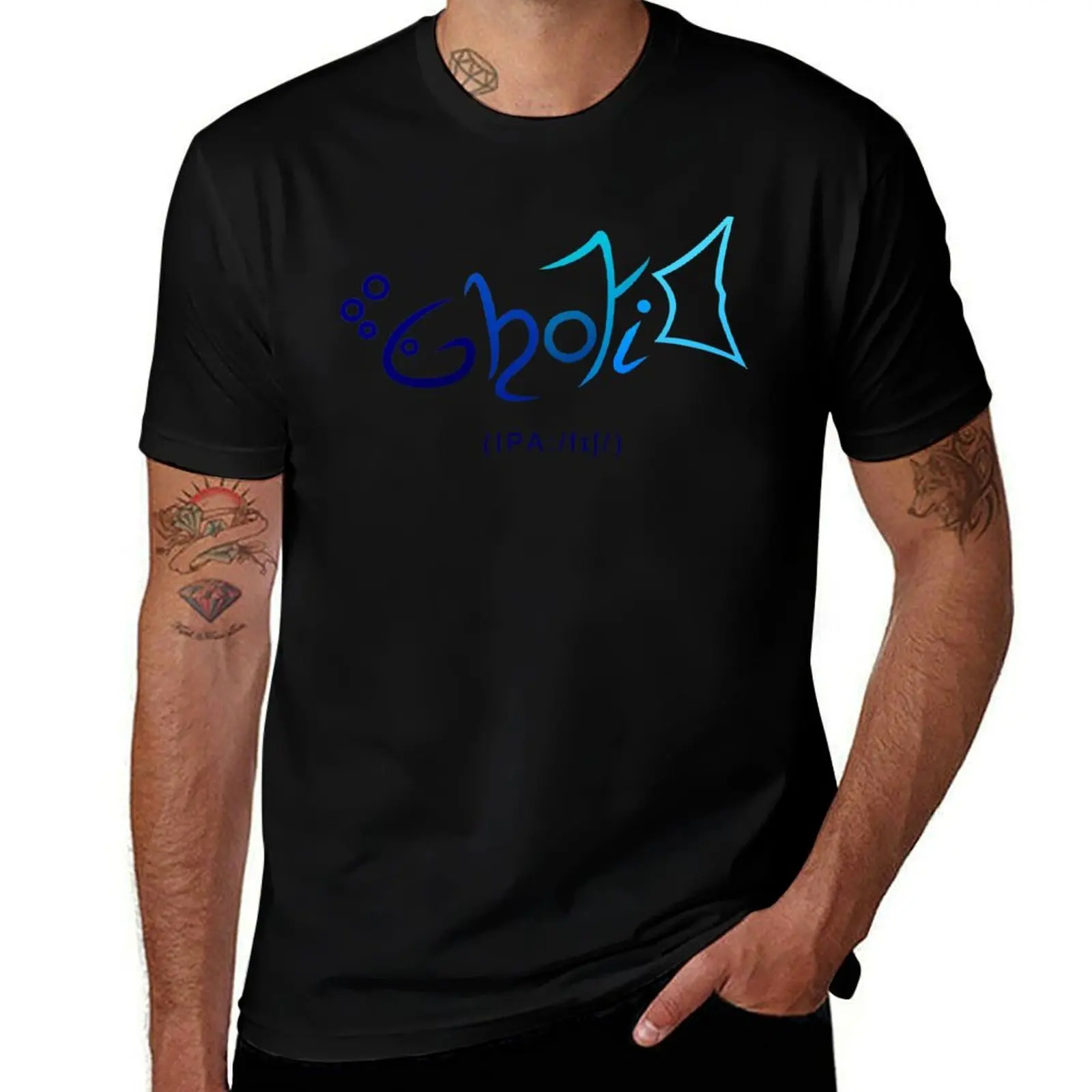 

Ghoti - Blue Fish T-Shirt blanks graphics croswit shirt man anime figures plain black t shirts men