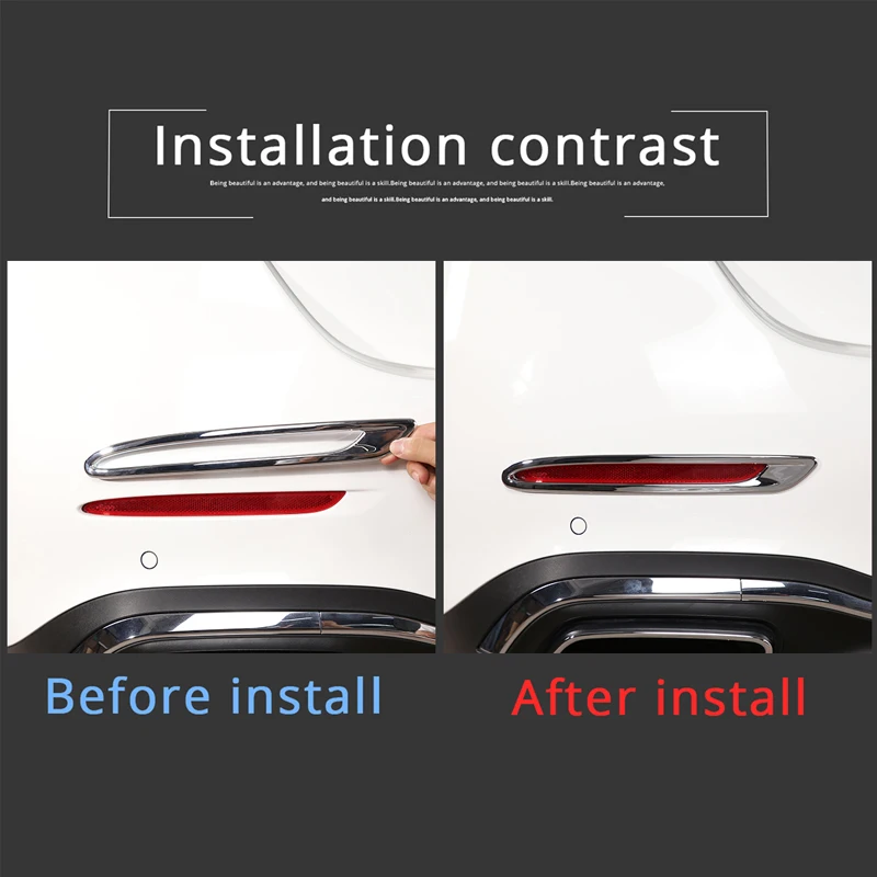 إطار غطاء مصباح الضباب الخلفي ملصق الكسوة لمرسيدس بنز C الفئة W206 2022 2023 2024 2025 ملحقات الإضاءة الخارجية تصفيف السيارة #5