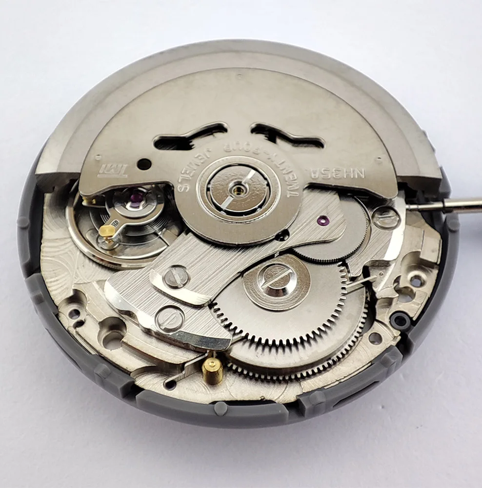 NH35 Mechanical Movement 9 o'clock Crown White Date Automatic Watch Movt Replace Kit High Accuracy Japan Original NH35 Movement