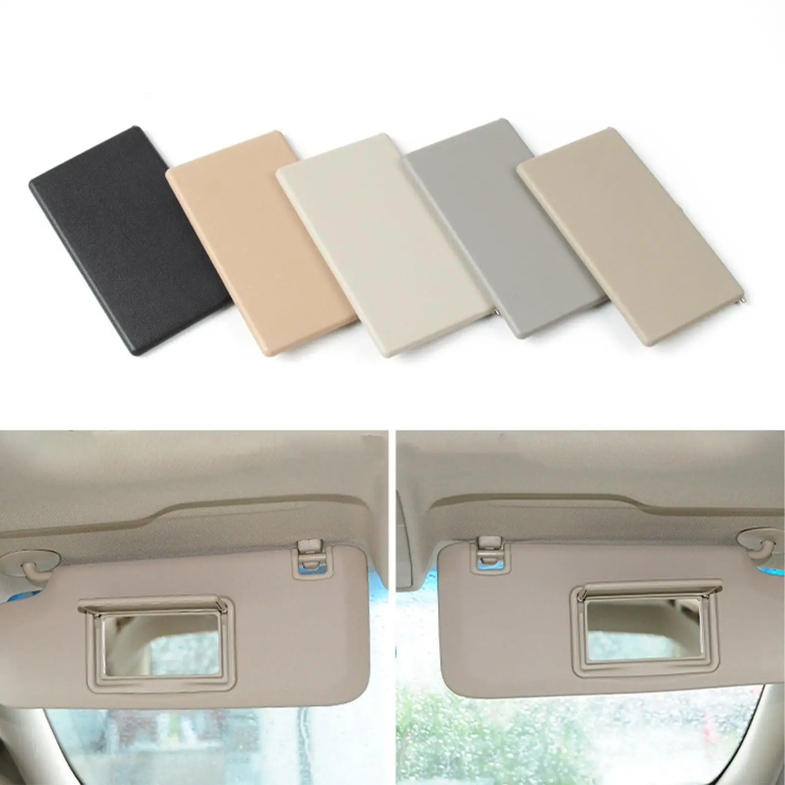 

Sturdy Sun Visor Mirror Cover Replacement Easy Install Plastic Glass Car Interior for Buick Lacrosse BKJWHZJG
