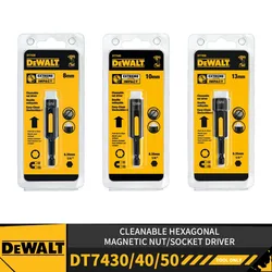DEWALT DT7430 DT7440 DT7450 Cleanable Hexagonal Magnetic Nut/Socket Driver Power Tool Accessories